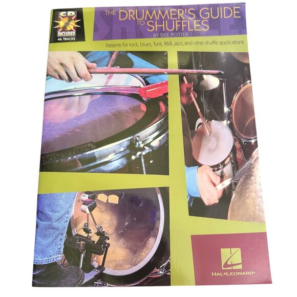 The Drummer's Guide To Shuffles Paperback Book by Dee Potter CD Included Good - Picture 1 of 1